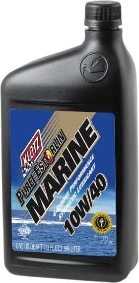 Ke-334 Klotz Synthetics Pure Estorlin Marine 4-stroke Engine Oil 10w-40 1 Quart