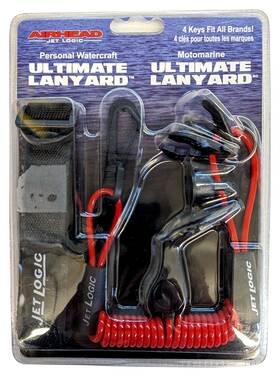 Kwik Tek 966543 Pwc Personal Water Craft Ultimate Lanyard Red Black