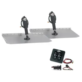 15105-102 Lenco Marine 12 Inch X12 Standard Trim Tab Kit With Integrated Switch 12v