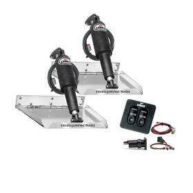 Lenco Marine Rt12x12 12 Inch X Standard Performance Trim Tab Kit With Tactile Switch