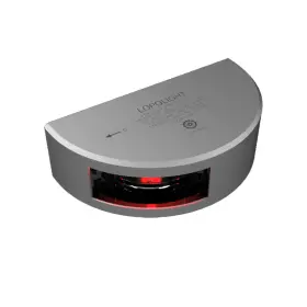 301-002 Lopolight Port Sidelight - Vertical Mount Silver Housing 2nm Red