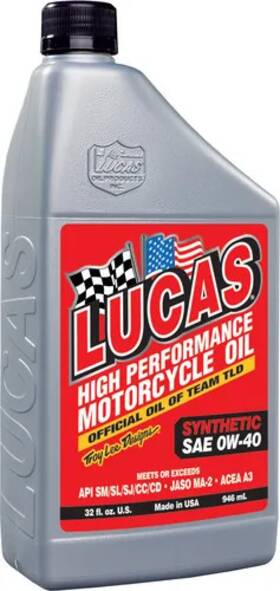 Lucas Oil Dwm3eme18n Synthetic High Performance 0w40 Engine Motor 1 Quart For Pwc
