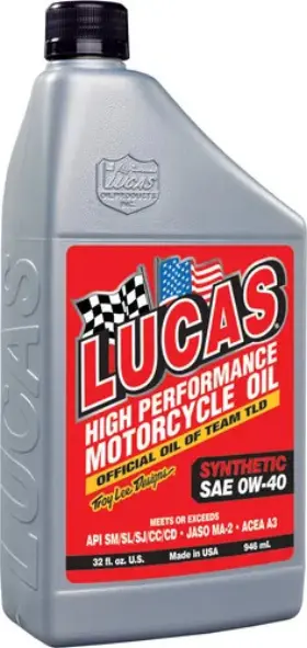 Dwm3eme18n Lucas Oil Synthetic High Performance 0w40 Engine Motor 1 Quart For Pwc