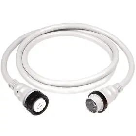 6152sppw-25 Marinco 50amp 125/250v Shore Power Cable - 25ft White