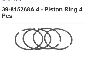 200-19-045-2z8 Marinepartsdistributors Mercury Mariner Piston Ring Set 39-815268a4 J