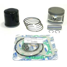 Marinepartsdistributors 54-255-22-2z8 Oem Grade Top End Rebuild Kit 76.5mm 0.50mm Over 99-02 Kawasaki Kvf300 Prairie