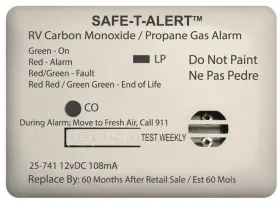25-741-wt Mti Industries - Combination Carbon Monoxide/propane Alarm