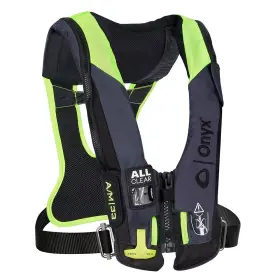 134300-701-004-21 Onyx Outdoor Impulse A/m 33 All Clear With Harness Auto/manual Inflatable Life Jacket-grey