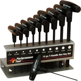 80275pl Performance Tools Tool T-handle Hex Key Set 80275pl Performance Tools Tool T-handle Hex Key Set