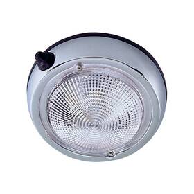 Perko 0300dp0chr Surface Mount Dome Light-3 3/4 Inch O.d. 3 Lens -chrome Plated