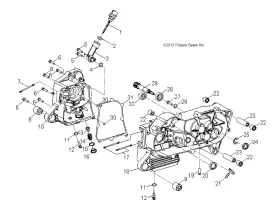 0455438 Polaris Crankcase Stud Genuine Oem Part Qty 1