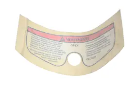 7078380 Polaris New Oem Dash Warning Decal Nos