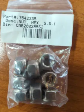7542335 Polaris Vintage Nos Oem Pwc Hex Nuts 8