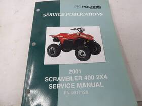 Polaris 9917126 2001 Scrambler 400 2x4 Service Manual Pn