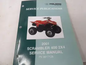 9917126 Polaris 2001 Scrambler 400 2x4 Service Manual Pn