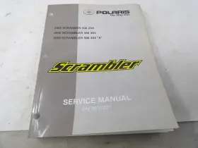 9917201 Polaris 2002 Scrambler 500 2x4 4x4 Service Manual Pn