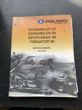 9918068 Polaris 2003 Scrambler Sportsman Predator Service Repair Manual Book P-n