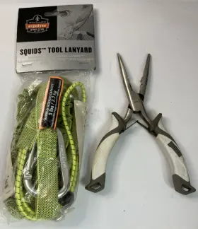 Sacp8 Rapala Salt Anglers Fishing Pliers 8-1/2 Inch Ergodyne Squid Landyard