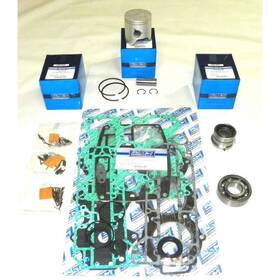 Rareelectrical 100-255-12a1 84-08 Ptfe Powerhead Kit .020 Over Yamaha 60-70hp 3-cyl 2.834 Inch Rings Marine