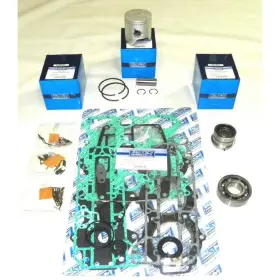 100-255-12a1 Rareelectrical 84-08 Ptfe Powerhead Kit .020 Over Yamaha 60-70hp 3-cyl 2.834 Inch Rings Marine