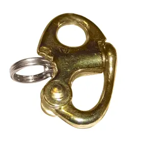 Rf6000 Ronstan Brass Snap Shackle - Fixed Bail 41.5mm 1-5/8 Inch Length