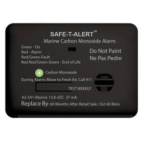 Safe-t-alert 62-541-r-marine-bl Safe-t-alert 62 Series Carbon Monoxide Alarm With Relay - 12v 62-541-r-marine