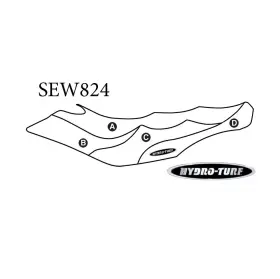 Sew824 Sbt Seat Cover For Sea-doo Gti 4-tec 06-08 / 130 155 Wake 09-10