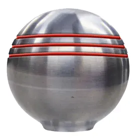50044 Schmitt & Ongaro Marine And Throttle Knob - 1- Inch Red Grooves