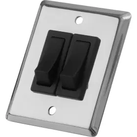 403020-1 Sea-dog Double Gang Wall Switch - Stainless Steel