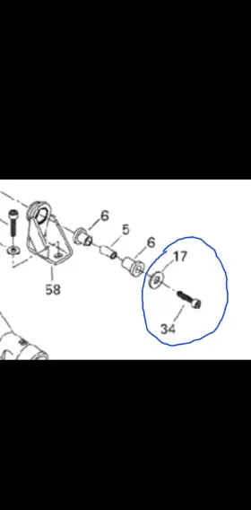274000636 Sea-doo 274000679 Limited 951 Exhaust Bracket Pipe Support Mount Bolt