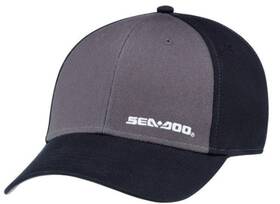 Sea-doo 2866930090 Sea-doo Classic Snap Back Hat Grey And Black Powersports Cap