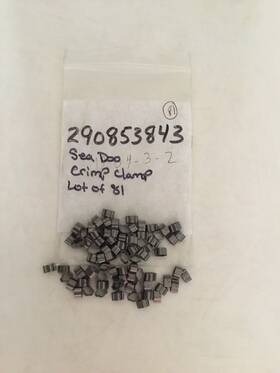 Sea-doo 290853843 Oem Crimp Clamp Lot Of 81