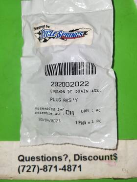 Sea-doo 292002022 Seadoo Gti Spark Gtx Gts Rxp Rxt Ft2011-ft23 Drain Plug 2