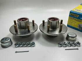 Seachoice 53101-2 2 53101 1750 Lbs 5 Stud Galvanized Pre-greased Wheel Hub Kit