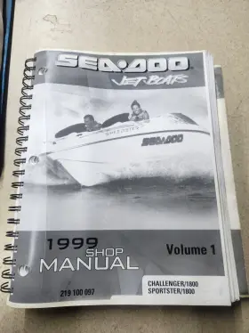 219100097 Seadoo Sea-doo 1999 Challenger And Sportster Shop Repair Manual