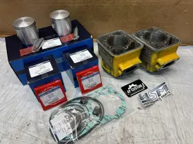 6913280 Seadoo 580 587 Gt Sp Xp Yellow Top End Rebuild Kit Cylinder Piston Gasket #335