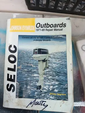 Cyl-2stro Seloc 9780893300081 Johnson/evinrude Outboards 1971-89 Repair Manual 1 1/4-60hp 1&2