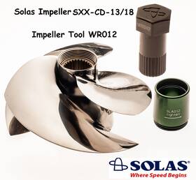 Solas 112-22-012-k8 Sea Doo 300 Hp Impeller And Tool Sxx-cd-13/18 Rxpx Rxtx Gtx Ltd. 2016-2023
