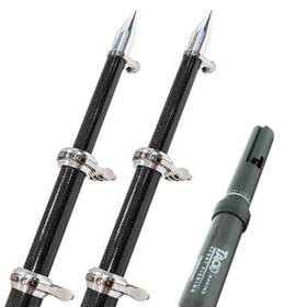 Taco Marine Ot-4200cf-hd 20ft Carbon Fiber Twist Lock Outrigger Poles Black For Gs-450/500/1000 Base