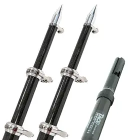 Ot-4200cf-hd Taco Marine 20ft Carbon Fiber Twist Lock Outrigger Poles Black For Gs-450/500/1000 Base