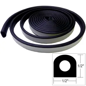 V30-0202b10-1 Taco Marine Weather Seal - 10ftl X 1/2 Inch W H Black