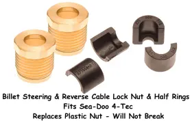 112-15-055-k2 Titan 757 Performance Sea Doo 4-tec Steering And Reverse Cable Billet Lock Nut Half Ring Set Rxp Rxt 112-15-055-k2 Titan 757 Performance Sea Doo 4-tec Steering And Reverse Cable Billet Lock Nut Half Ring Set Rxp Rxt
