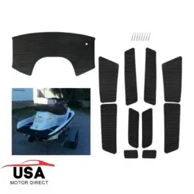 Ot00842 Usmotor Black Traction Mats Foot Pad Compatible With 1997-2000 Yamaha Gp760 Gp800 Gp1200