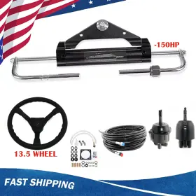 3379 Vfpropeller Pss 150hp Hydraulic Outboard Steering Kit For Small-medium Boats With 26ft Hoses