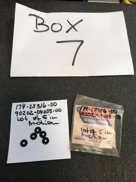 90202-04003-00 Yamaha 174-28316-00 5 Oem Washer Plate Tx500 Gt80 Xs400 Or Nib