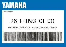 26h-11193-01-00 Yamaha Genuine Gasket Head Cover 1 -