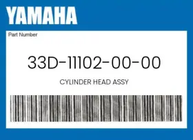 33d-11102-00-00 Yamaha Genuine Cylinder Head Assy -