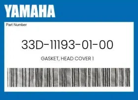 33d-11193-01-00 Yamaha Genuine Gasket Head Cover 1 -