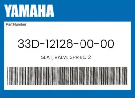 33d-12126-00-00 Yamaha Genuine Seat Valve Spring 2 -