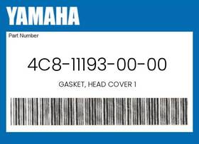 Yamaha 4c8-11193-00-00 Genuine Gasket Head Cover 1 -
